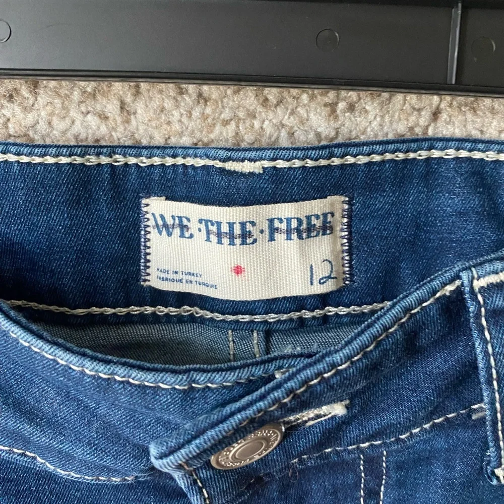 NWOT Free People Jordan Maxi Skirt We the Free Deep Blue Wash Size 12 - Picture 7 of 8